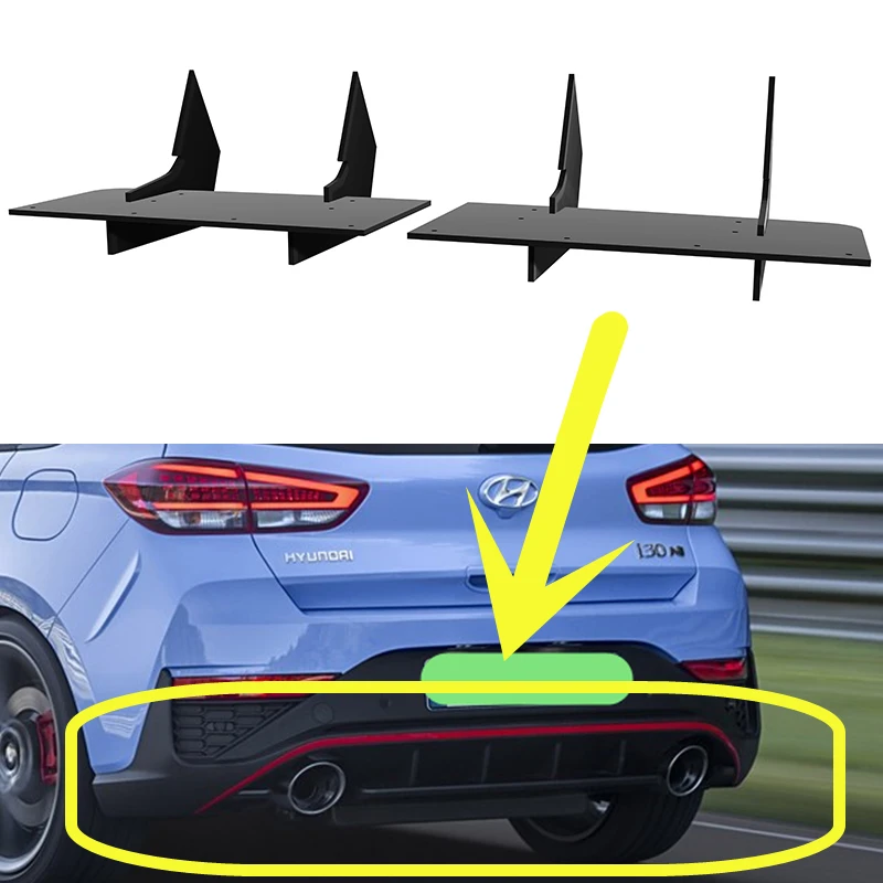 

Fit Hyundai i30 N 2021--2024 Year Rear Diffuser Bumper Lips Spoiler Splitter Body Kit Accessories