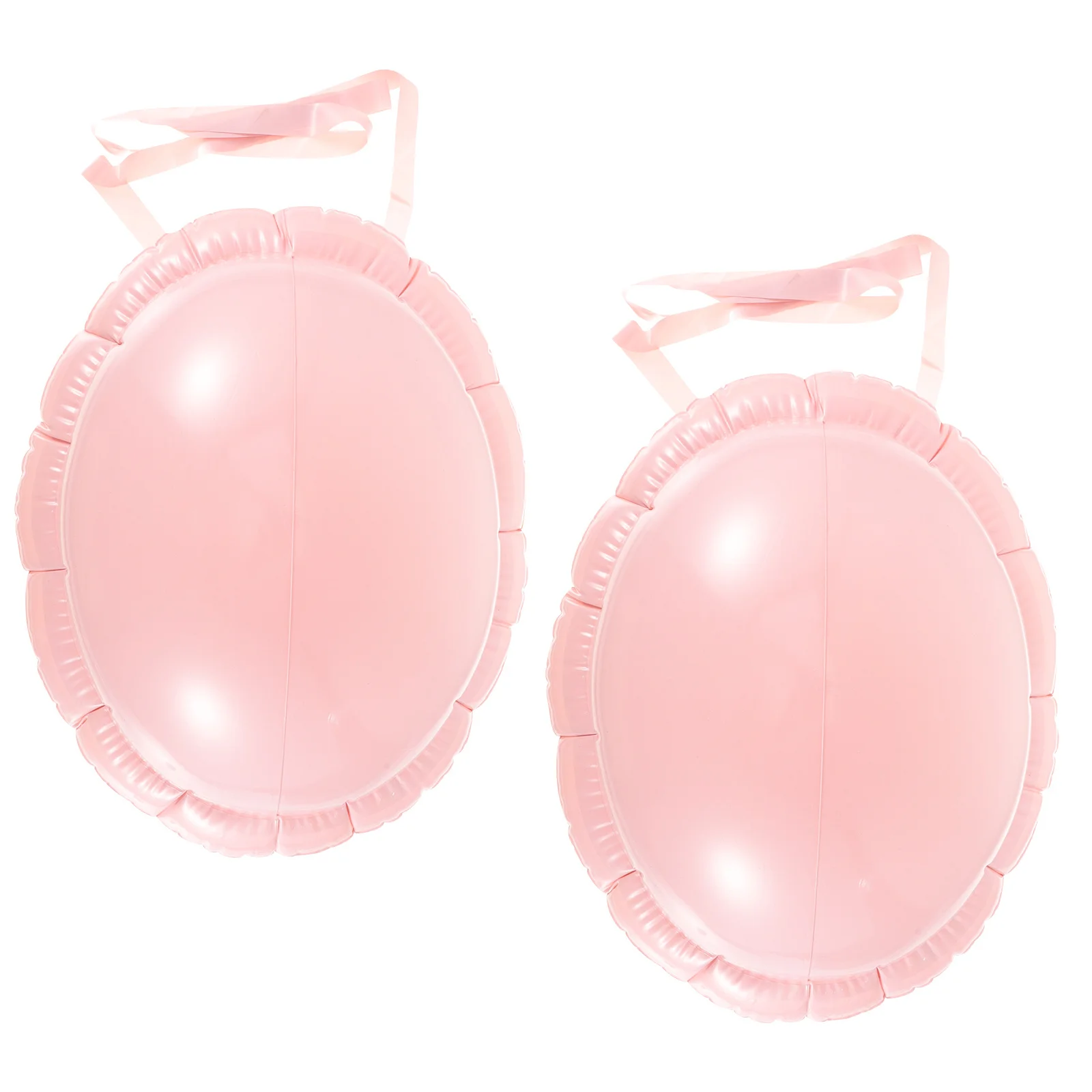 2 Stuks Opblaasbare Zwangere PVC Nep Buik Rekwisieten Lichtgewicht Grappig Feestkostuum Prestaties Cosplay Buik Zwangere Rekwisieten