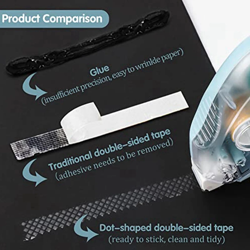 12 حزمة شريط مزدوج الجوانب الأسطوانة 3 ألوان سجل القصاصات شريط لاصق الأسطوانة الشريط لعداء الشريط سكرابوكينغ