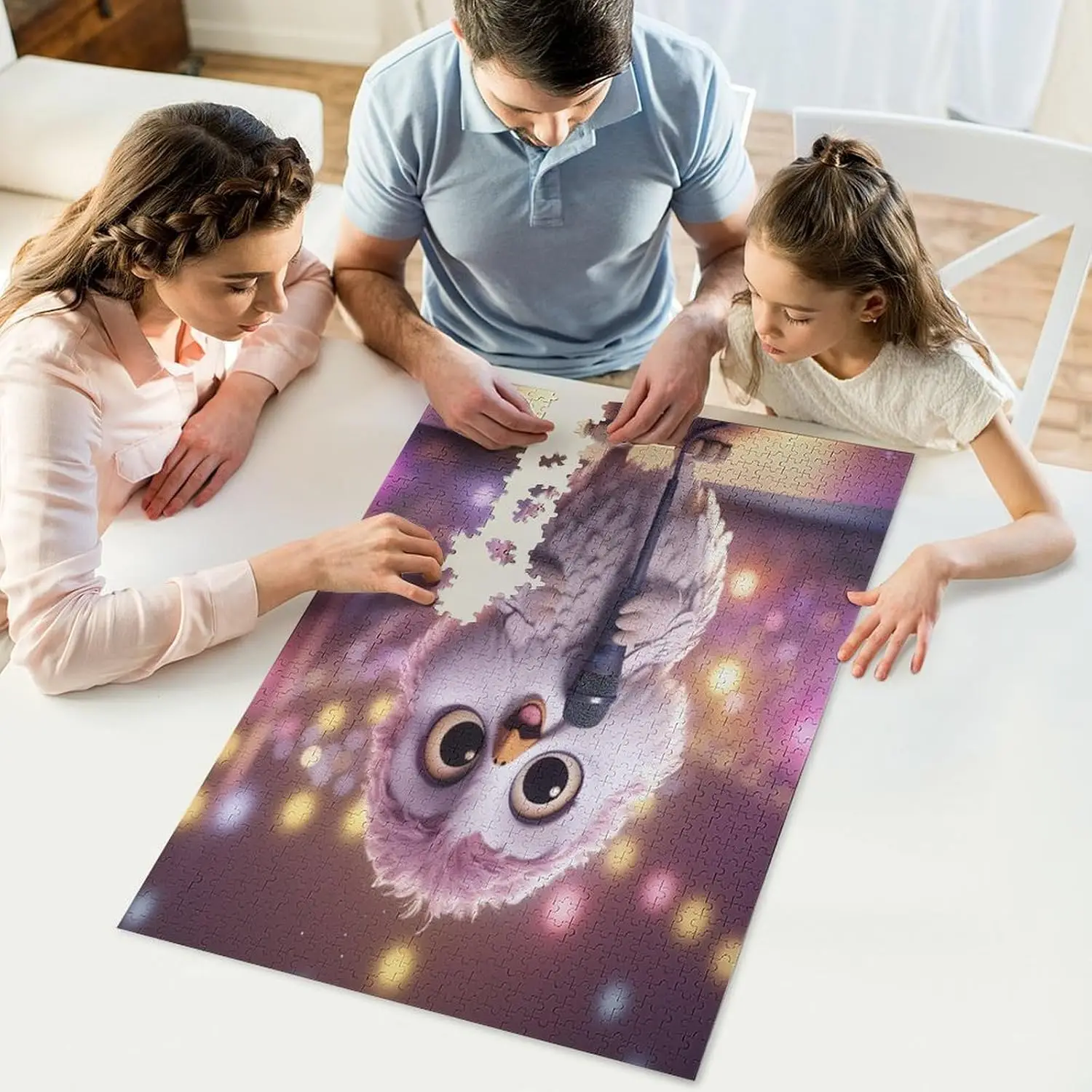 Quebra-cabeça o pássaro cantando quebra-cabeça de madeira 300/500/1000 peças design detalhado presente para adultos iniciantes desenvolvendo seu cérebro