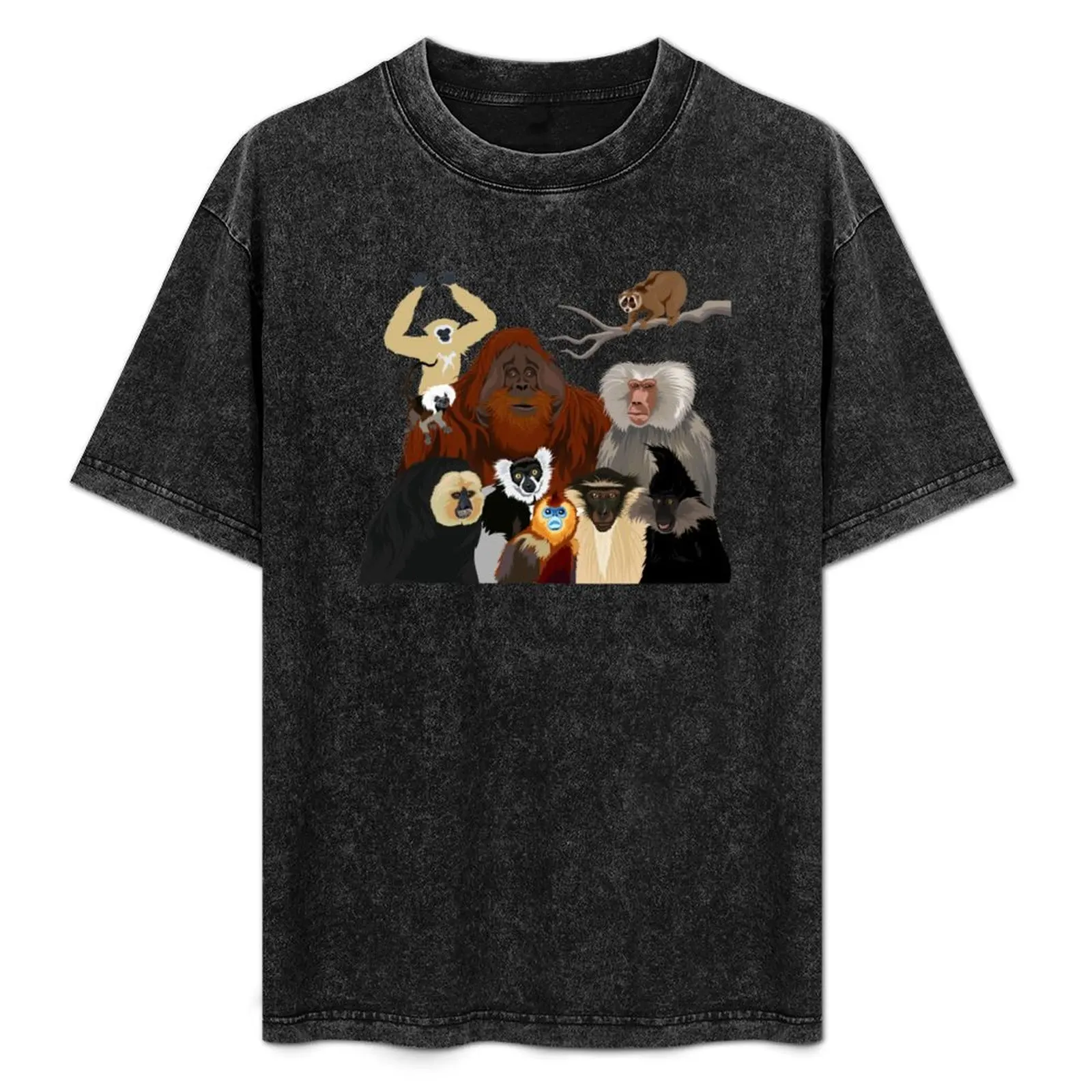 I Am Thankful For Primates T-Shirt Basic Tee Shirt for Everyday Outfit