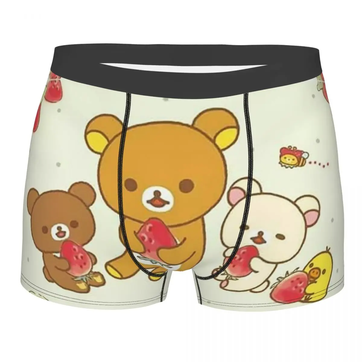 Rilakkuma Bear Happy Underpants Cotton Panties Men's Underwear Ventilate Shorts Boxer Briefs