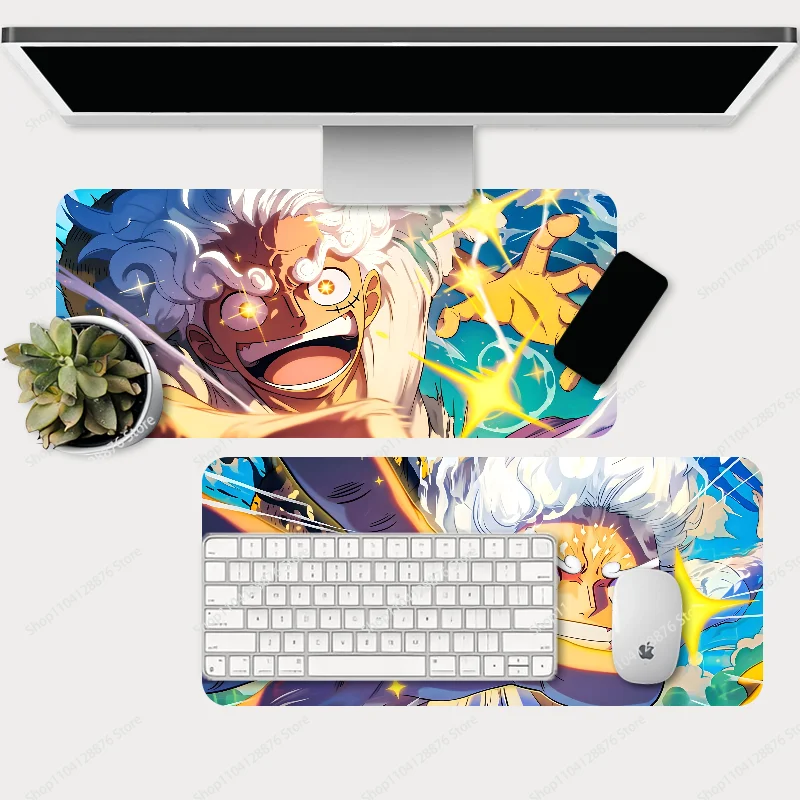 Anime L-Luffy Gear5 O-ONE-P-PIECE Mousepad Gaming Mouse pad Gamer Pc Accessories Deskmat Keyboard Mat Desk Protector Mause Pads