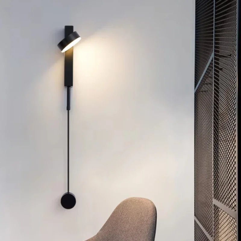 

SANDYHA Nordic Wall Lamps Iron Art Design Long Strip LED Light for Living Room Bedroom Dining Table Stylish Indoor Lighting
