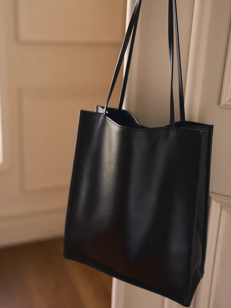 

Fashion Simple Genuine Leather Women Tote Bucket Bag\Handbag Real Leather Lady Underarm Shoulder Bag Shopping Bag