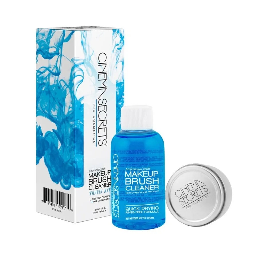 Kit de limpieza de brochas de maquillaje Original, limpiador profesional + lata de limpieza para brochas de maquillaje, secado rápido, eliminación de fórmula sin enjuague