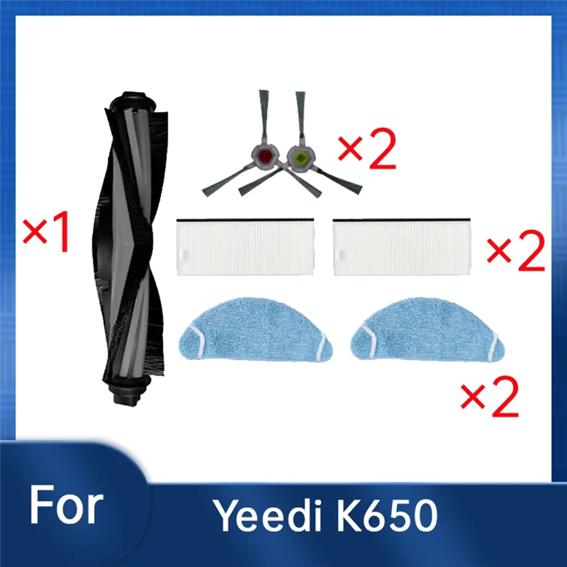 A05G-para Yeedi K650 Robot aspirador autovaciado Cepillo Lateral principal bolsa de polvo de trapo eficiencia de limpieza mejorada acceso esencial al vacío