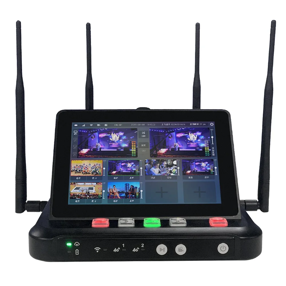 8 Channel Portable Seamless HDMI SDI RTMP Multi-network Bonding Live Streaming Broadcast Video Mixer Switcher