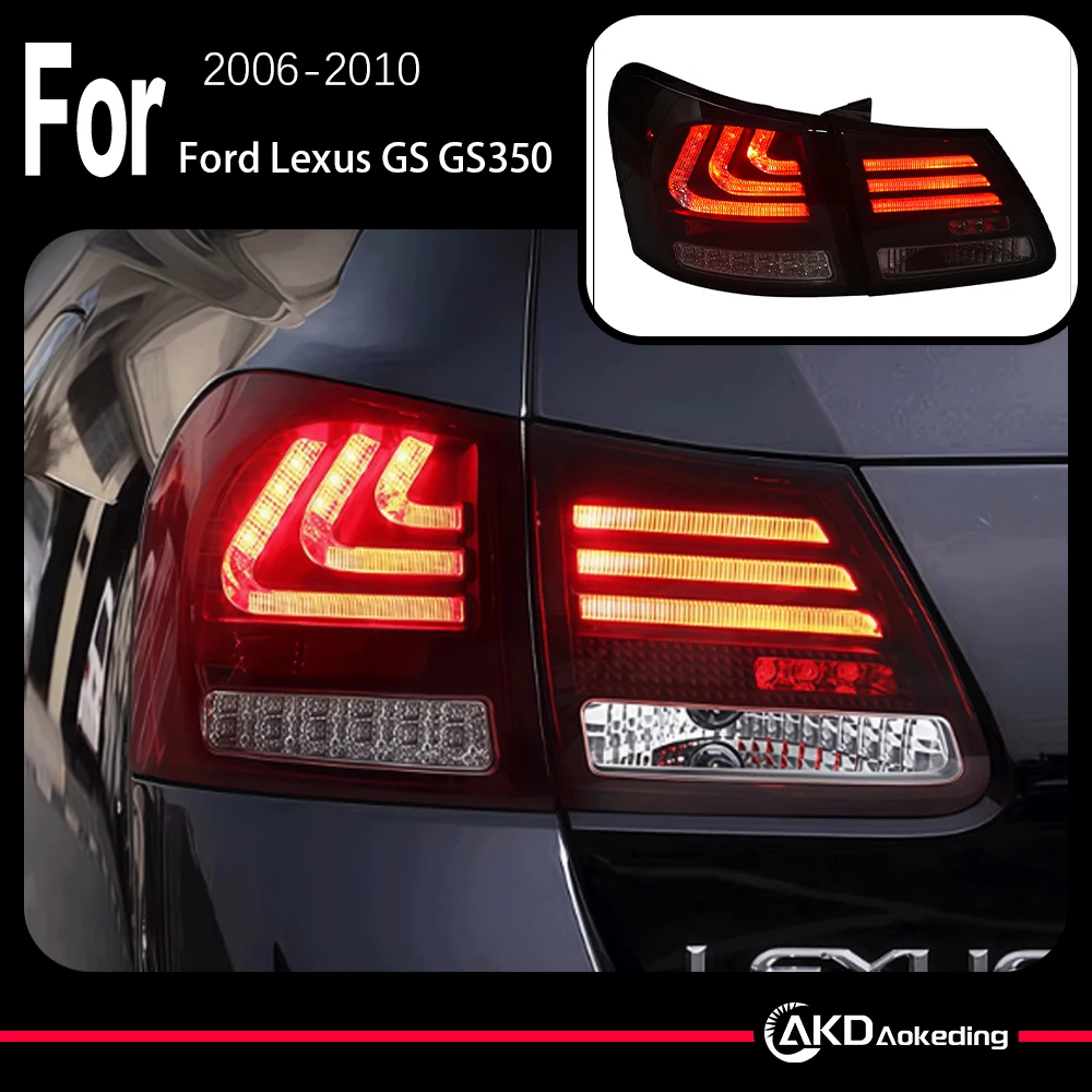 

AKD Car Model Tail Lamp for Lexus GS GS350 LED 2006-2010 GS300 Tail Light Rear Stop DRL Brake Auto Accessories
