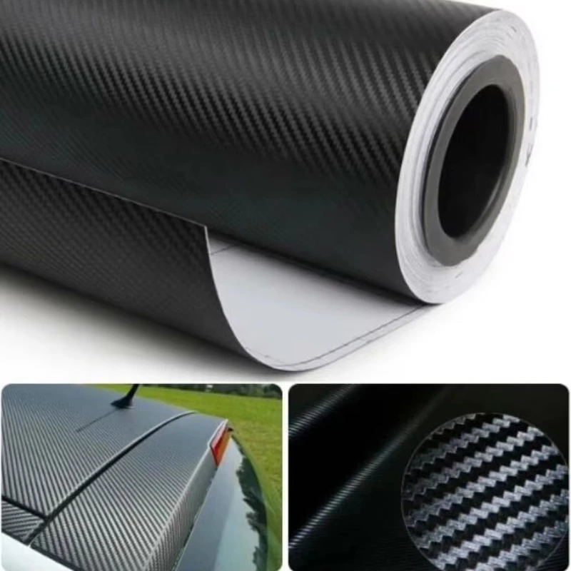 30x127cm Car 3D Carbon Fiber Vinyl Wrap Stickers Auto Styling Stickers for Auto Motorcycle Exterior Protection Film Decorative