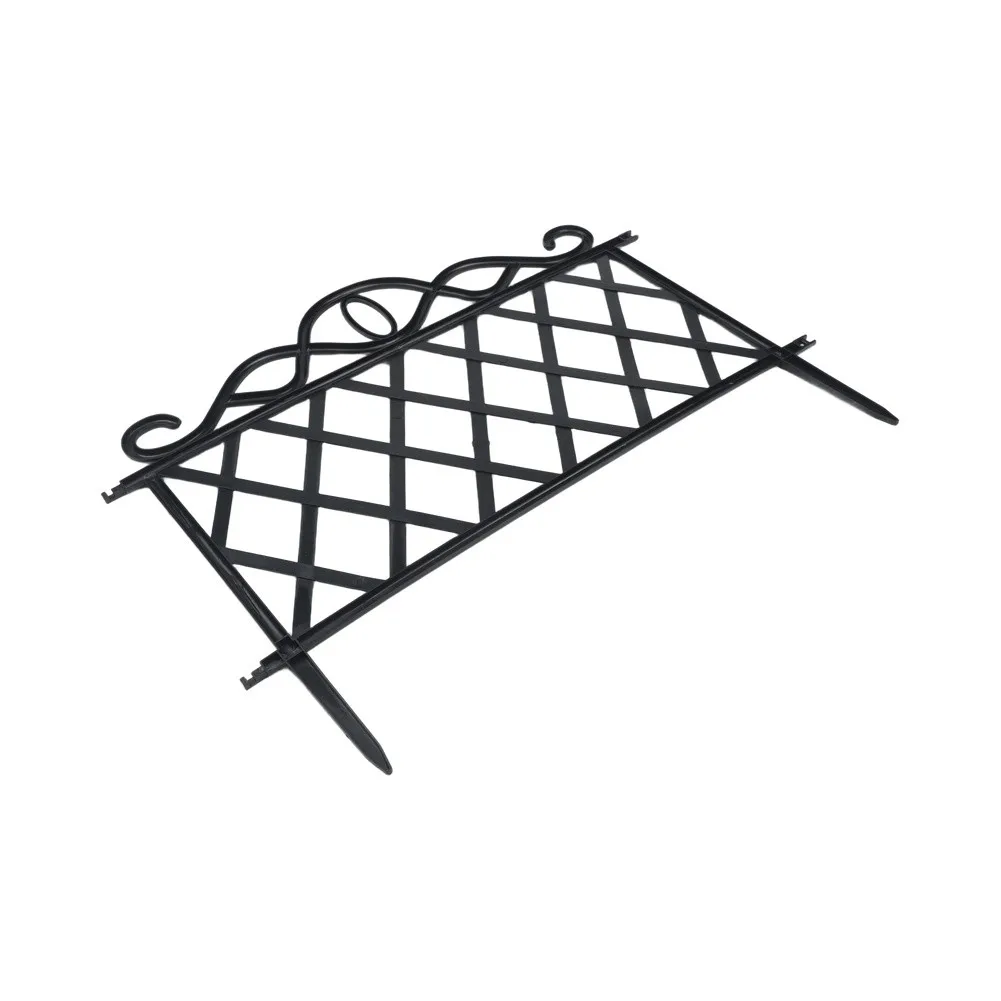 Plastic Fences Garden Decorative Guardrails for Diamond Lattice Fence Outdoor Flower Art Small Fence Lawn Edging Border