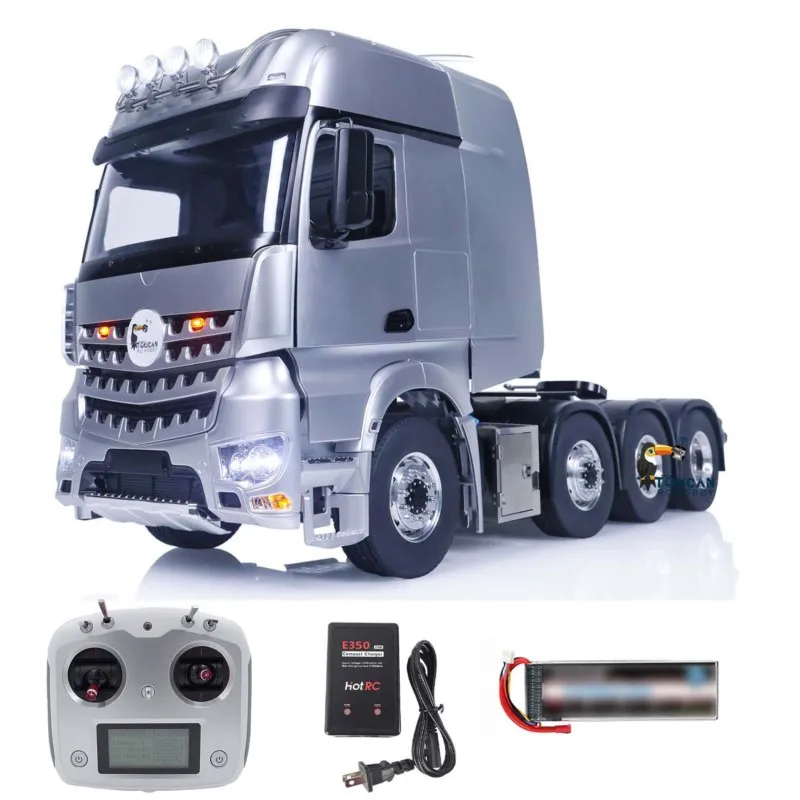 1/14 RTR LESU 8X8 شاحنات جرارات تعمل بالتحكم عن بعد نموذج RC سيارات معدات الهيكل المعدني قفل الرف المؤازرة التفاضلية THZH1539