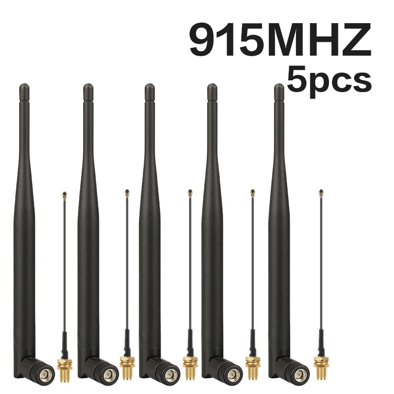 2 Stück 5 Stück LoRa 868MHz 915MHz Antenne 5DBi SMA zu U.FL Verbindungskabel 10CM für Meshtastic LoRaWan Board NB-IoT Omni-Antenne – Detail 4