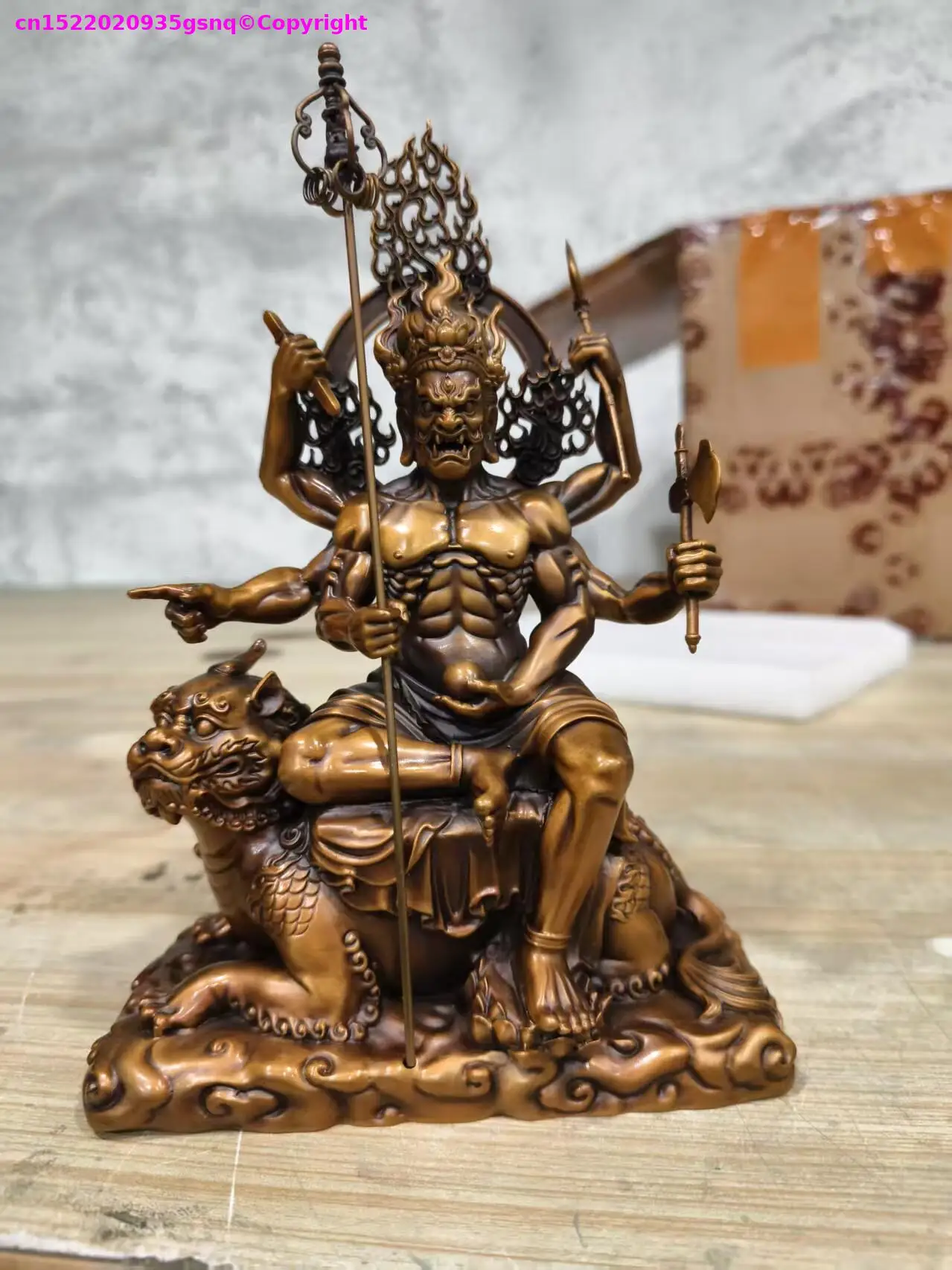 Esoteric Buddhism copper buddha statue rare Aparajitah Incarnation of Ksitigarbha Buddhist offer sacrifices Buddhist supplies