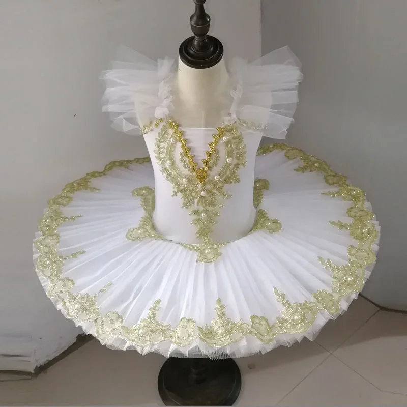 Tutu Ballett führte Licht Schwan See Ballerina Pfannkuchen Tutu Mädchen Frauen Erwachsenen Kind Ballett Kleid Kinder Tanz Kostüme Tutu geführt