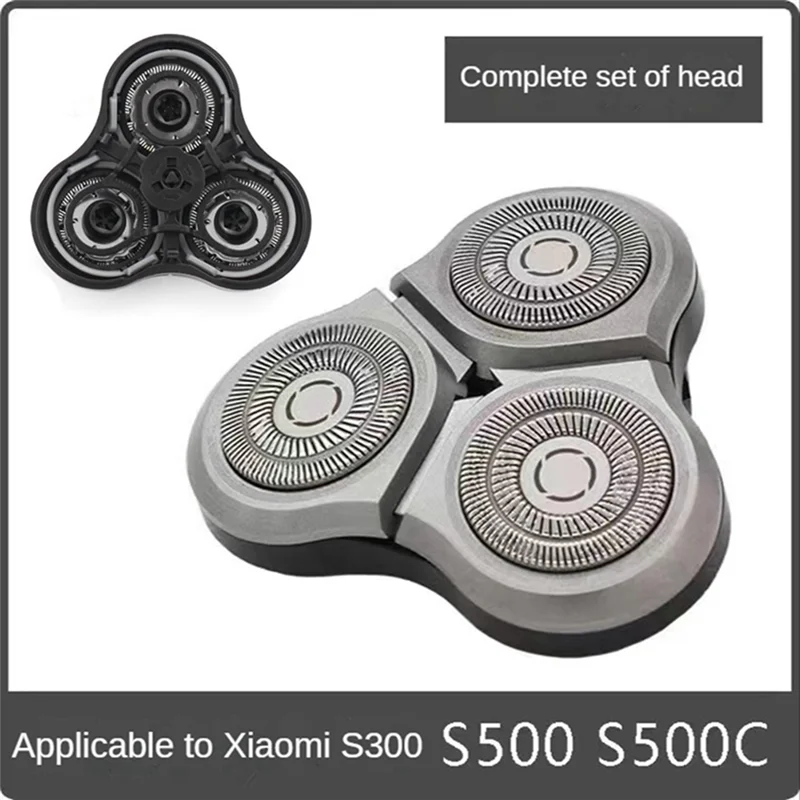 

XFDE 2PCS for Xiaomi Mijia S500C S500 S300 Electric Shaver Head Replace MJTXD01SKS Shaver Head Cutter Head Accessories