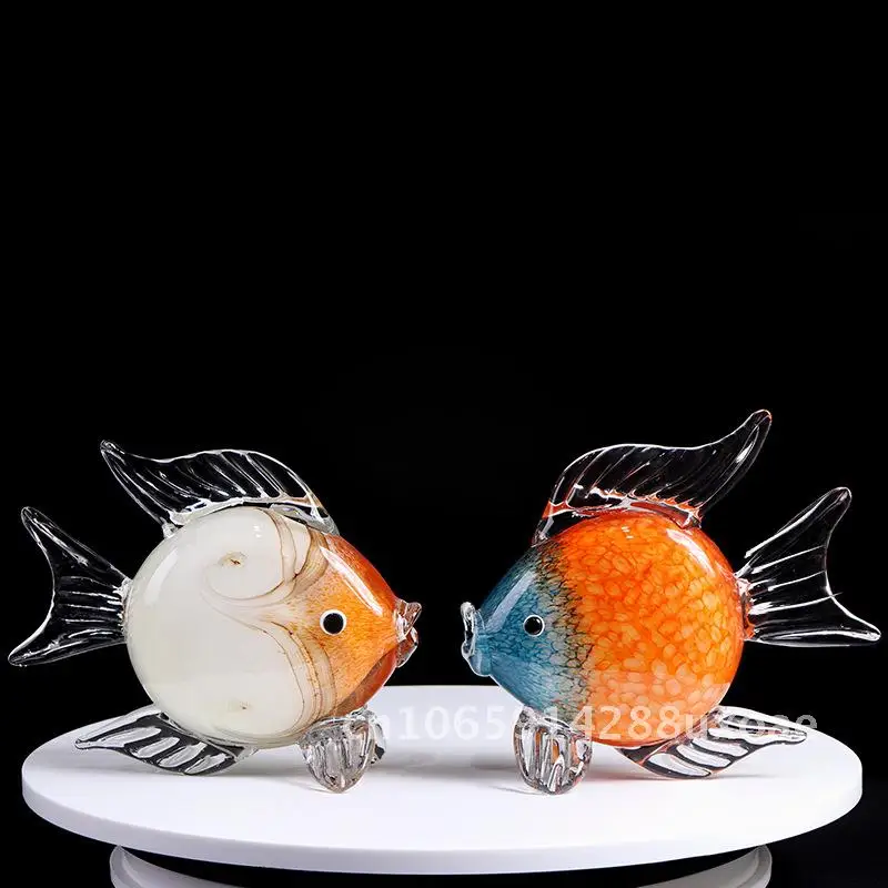 

Высококачественное цветное глазурованное стекло, украшения в форме рыбки, простой домашний ТВ-шкаф, крыльцо, винный шкаф, ювелирные изделия, подарки