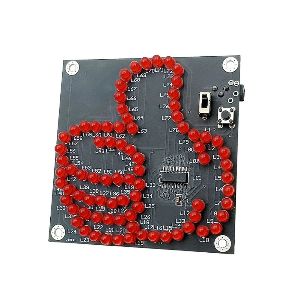 DIY Electronics Kit Thumb Light Sign for Soldering Practice Compatible with For Microcontroller Boards 4-5V DC Input Voltage