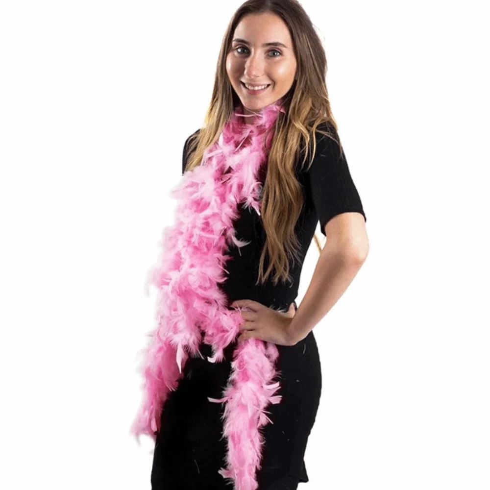 Cute Solid Color Feather Boa Fluffy Natural Feather Scarf Shawl Turkey Feather Apparel Fabric Party Decor