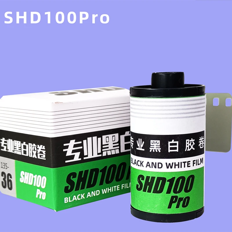 1/3/5 Rolls SHD 100Pro 36 sheets/Roll Black and White Negative Film 135 Film Retro Point And Shoot Camera(Expiration Date:2026)