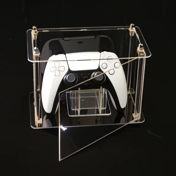 아크릴 박스 게임 컨트롤러 스토리지 디스플레이 스탠드 컨트롤러 스위치 용 먼지 커버 Xbox PS5 핸들 브래킷 게임 액세서리