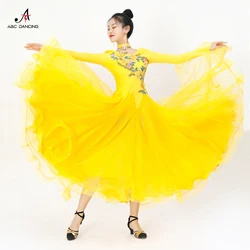 2024 Modern Dance Competition Dress Ballroom Clothes For Girls Match Jazz Women Prom Costume Line Suit Waltz Wear Stage Customiz