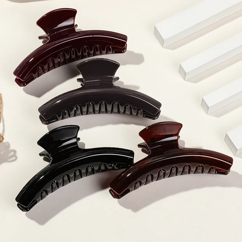 11 سنتيمتر 1 قطعة بلون الكورية النساء الفتيات البلاستيك مخلب شعر مقاطع الشعر حامل شعر قوي مقاطع الشعر مسننة تصفيف الضفائر