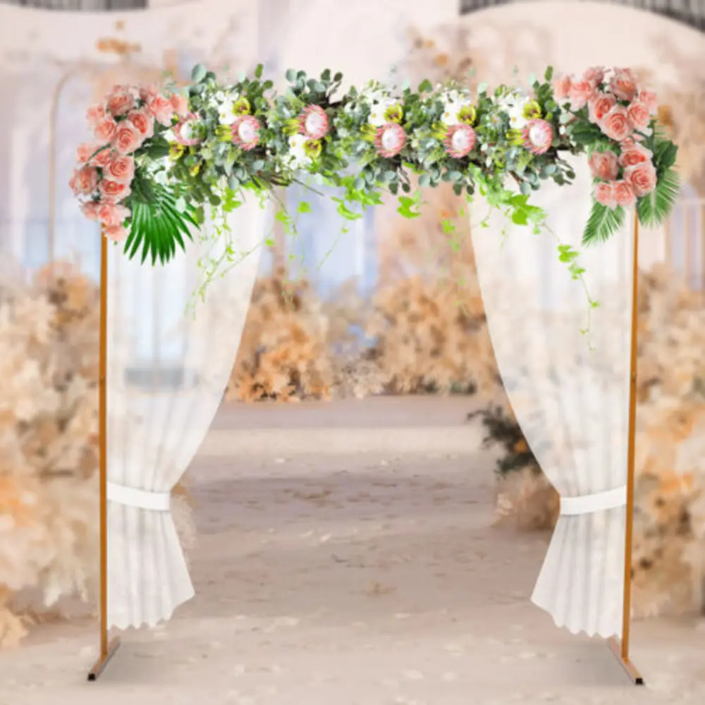 

Gold Square Arch Frame Metal Square Wedding Party Background Decoration Arch Wedding Stand Party Frame Reusable