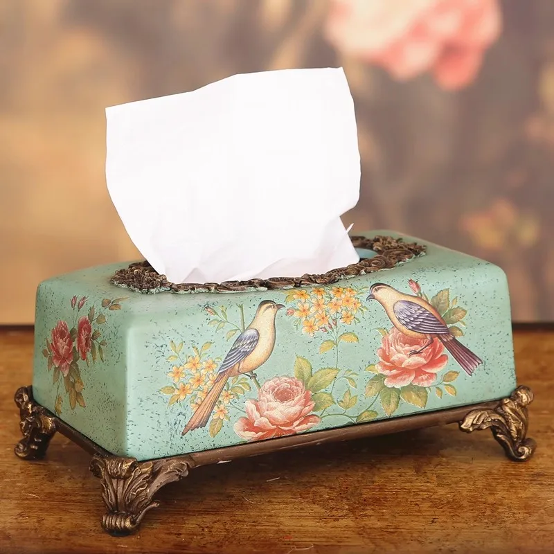 

Американская ретро коробка для салфеток, украшение для дома, гостиной, креативная бумажная коробка для салфеток, украшение для рабочего стола