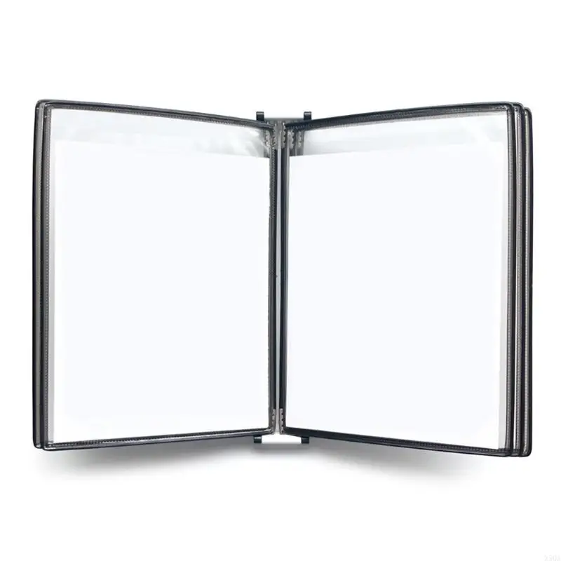 5 Easy-Loading Pocket Wall Mounted Reference Organiser for Workshop, Laboratory, Warehouse 