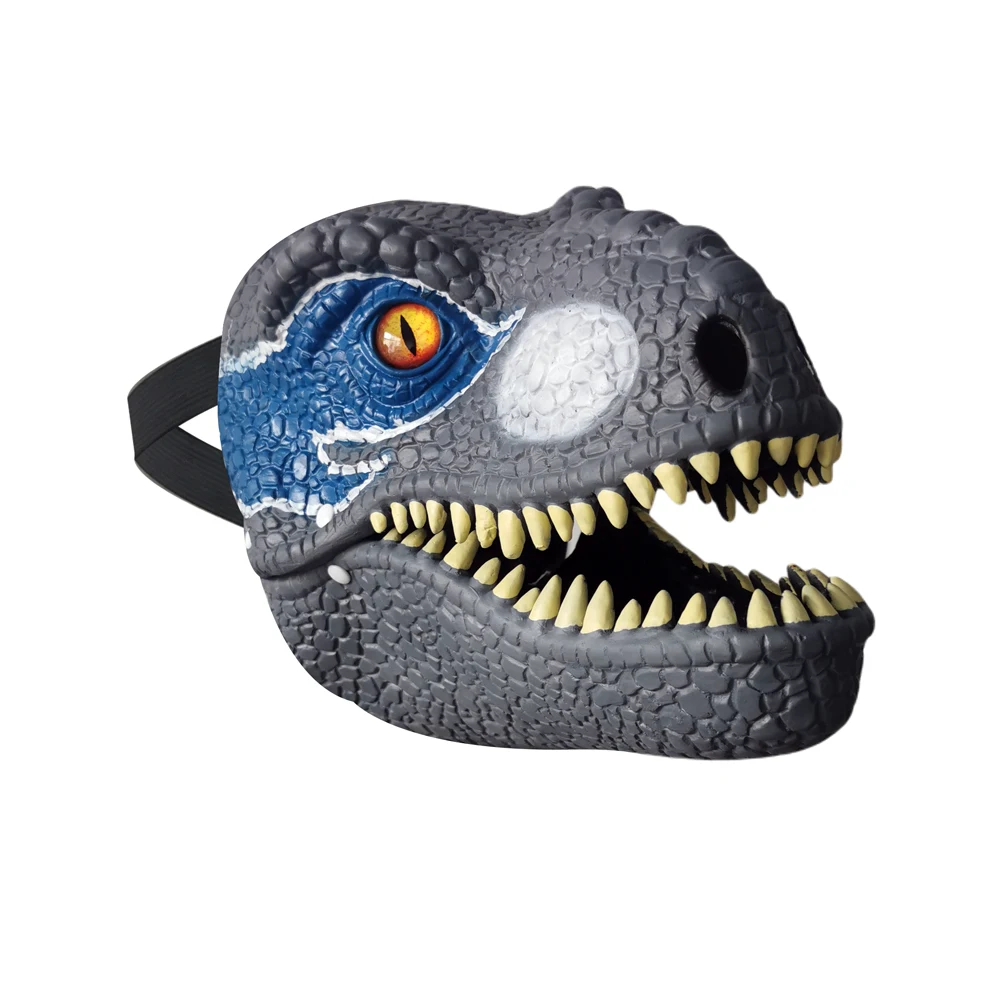 3D Movable Mouth Dinosaur Mask for Halloween Role Play, Performance Headgear, Jurassic World, Dino Festival, Carnival Gifts