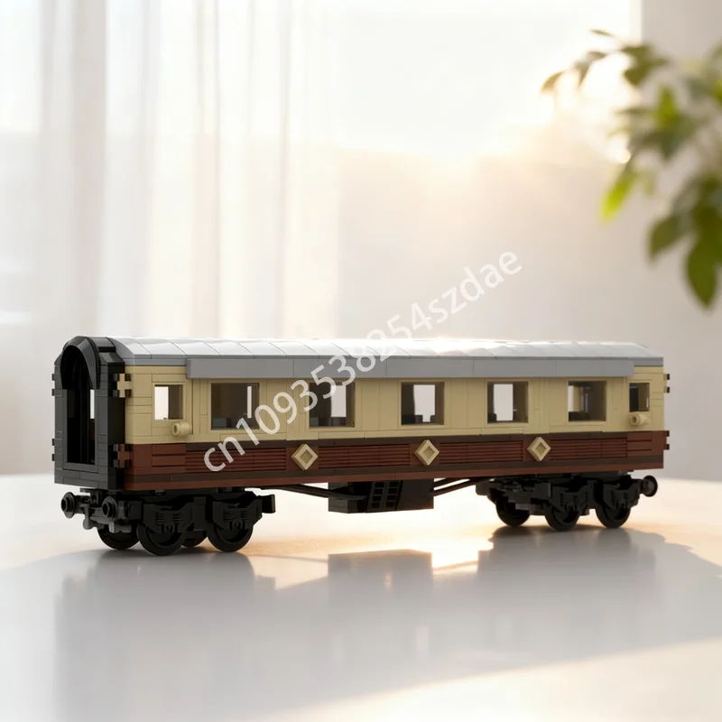 

574pcs MOC Passenger Coach 8 Wide Trained Model Building Blocks Toy DIY Christmas Gift Creative Idea Education Brick Birthday