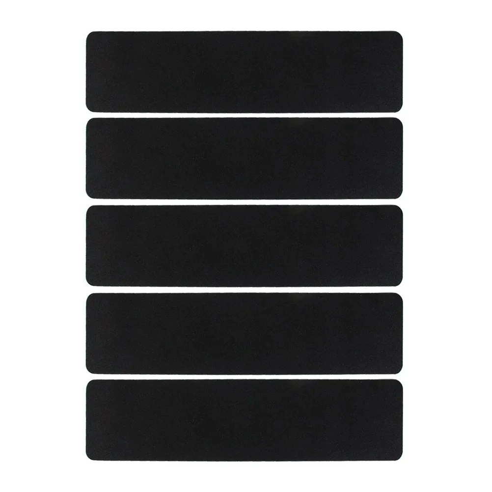 

5Pcs Non Slip Sticker Decking Grip Strips Anti Tape Black Sand Surface Easy to Use Cuttable Portable Antislip Strip
