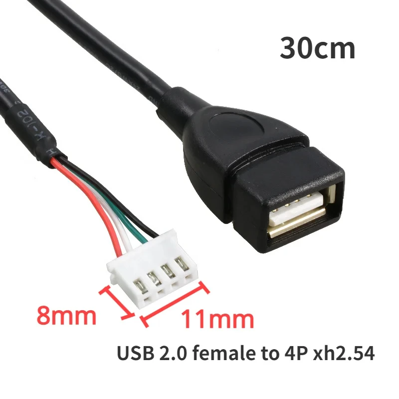 Cable USB a 4 P Xh2.54, Cable USB a 4 P MX1.25, USB a PH2.0, USB 2,0, Cable hembra/macho, Cable de datos de 4 pines