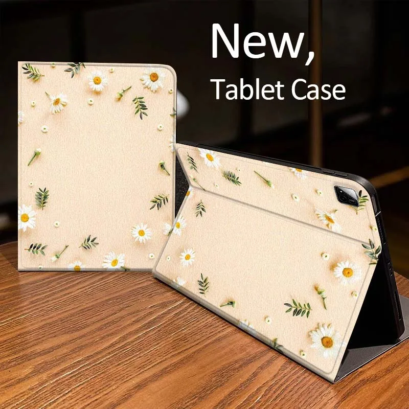 

Blue Flower Vine Pattern Case For Xiaomi Mi Redmi Pad 2 4 5 7S 6S 6 7 8 Plus SE Pro K 2025 inch 8.7 11 Tablet