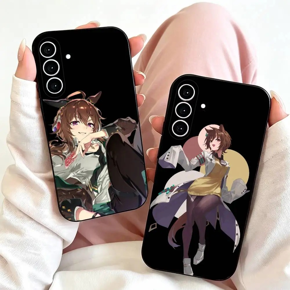 Umamusume Agnes Tachyon  Phone Case Black Silicone Soft For Samsung Galaxy A73,A72,A71,A70,A53,A52,A51