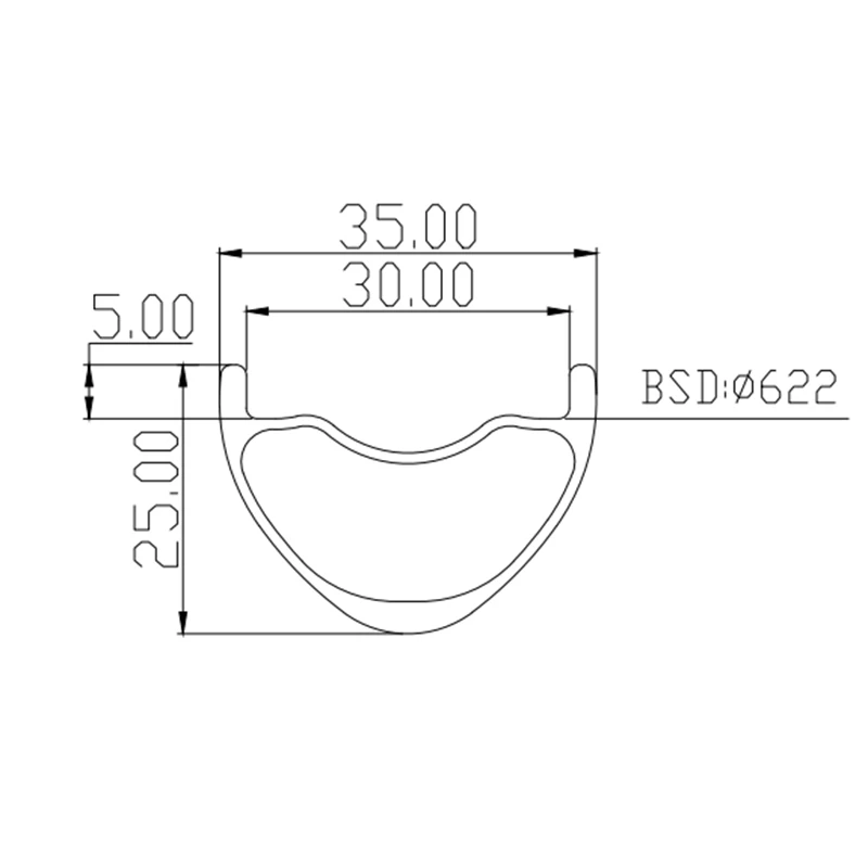 

325g XC 29er 35x25mm internal 30mm 29er carbon wheel mountain bike rims mtb 29inch carbon rim 29" mtb wheel