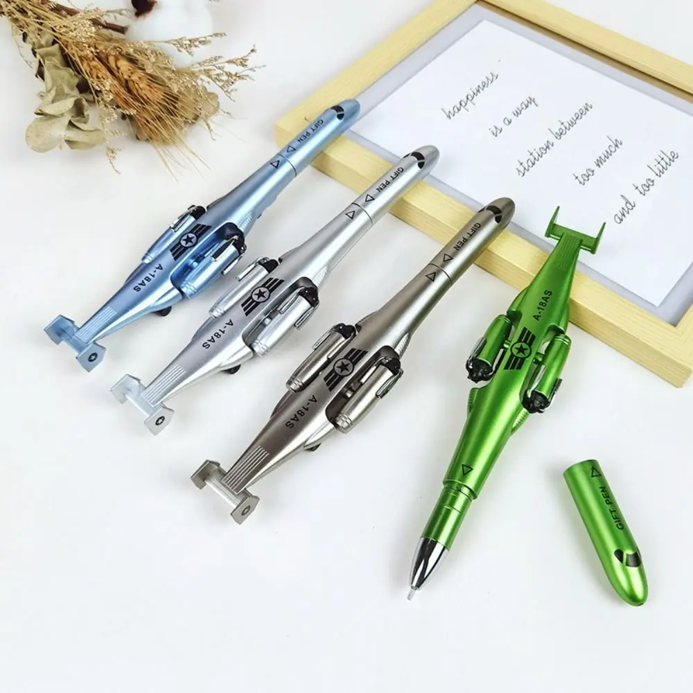 Creative Airplane Shape Gel Pen Fighter Special Fight Pencil Student Water Pen Stationery  Writing Supplies