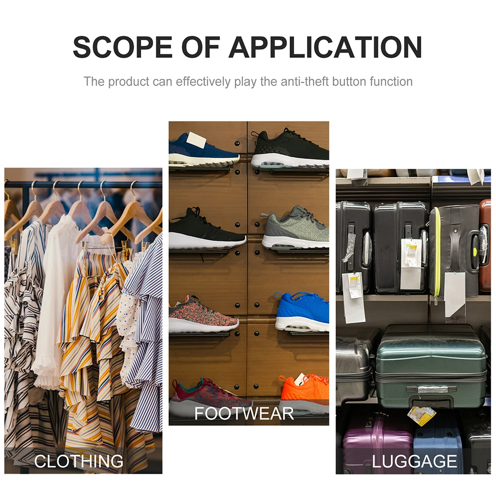 30 قطعة من البلاستيك الصلب المتين للأحذية ومتجر الملابس ومنع السرقة