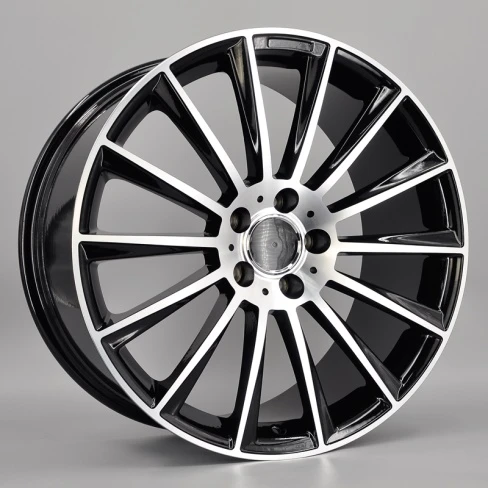 

New Design Black Polish Alloy Replica Car Wheel Rims 18" Inch 5x112 for Luxury Cars