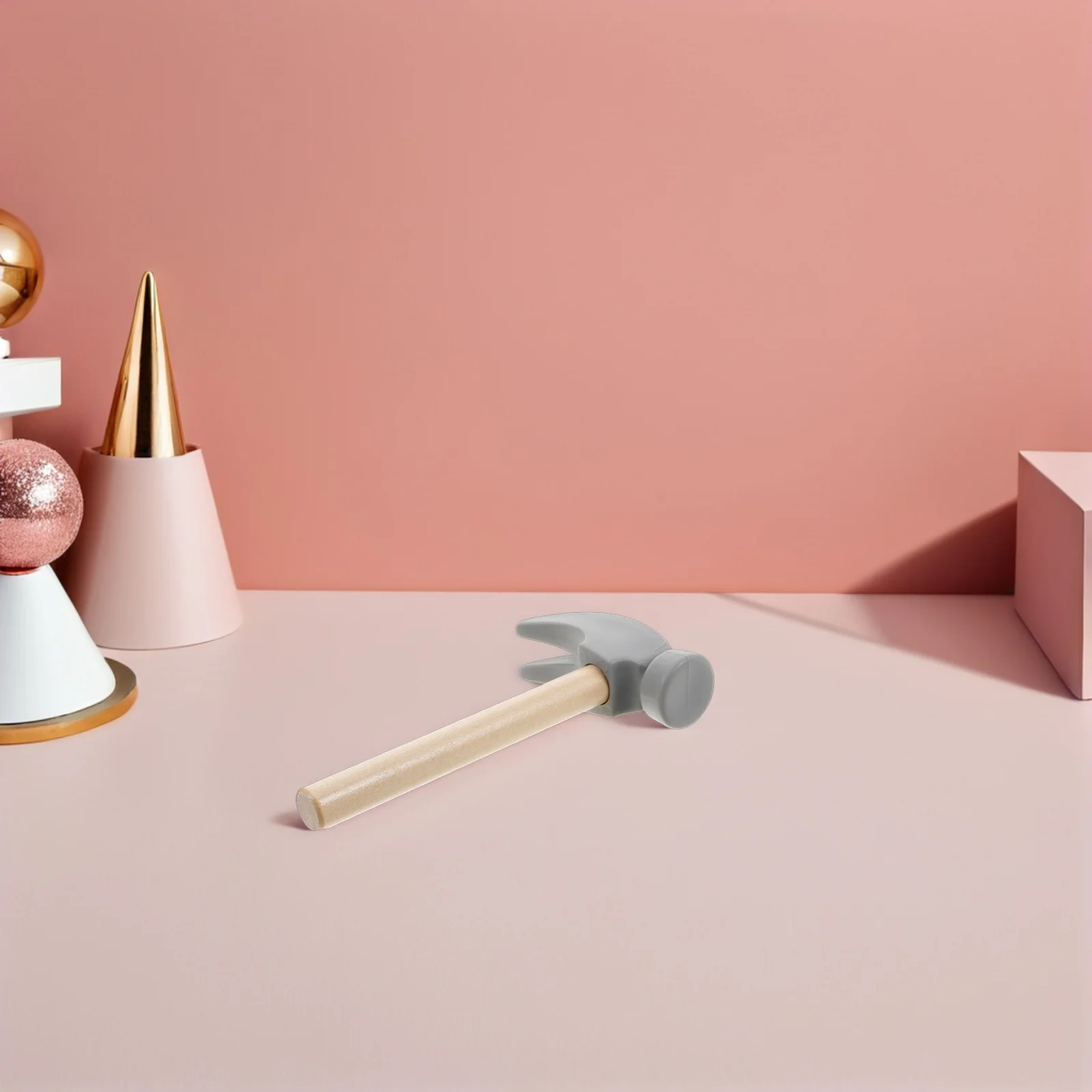 5 قطع محاكاة أدوات الصيانة الخشبية الصغيرة المطارق التعليمية قصف مطرقة الاطفال التظاهر اللعب تعلم طفل صغير