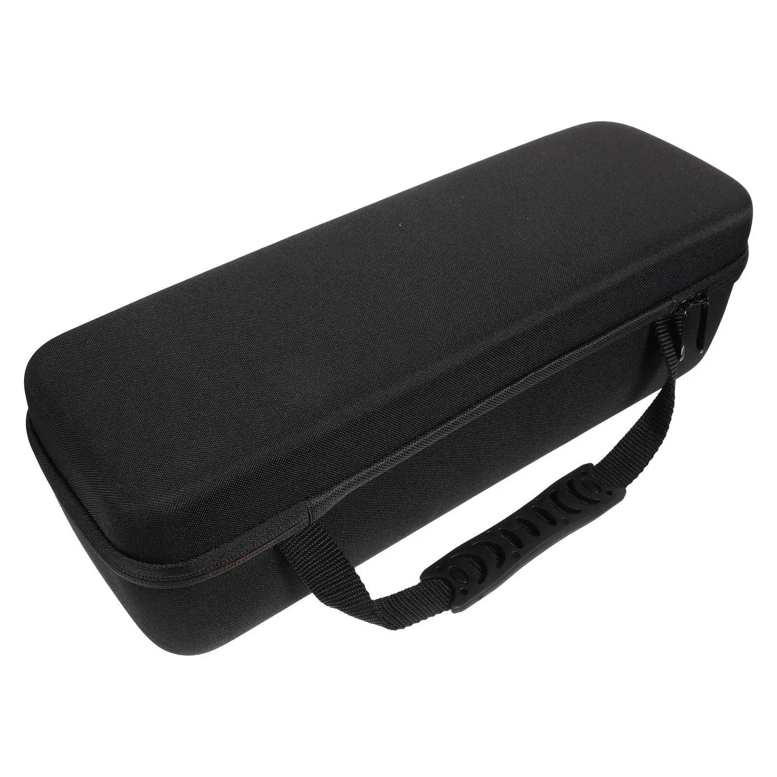 Portable Hard Shell Hair Curler Travel Case Hair Dryer Brush Storage Protector Compact Lightweight Zipper Closure Carry Handle