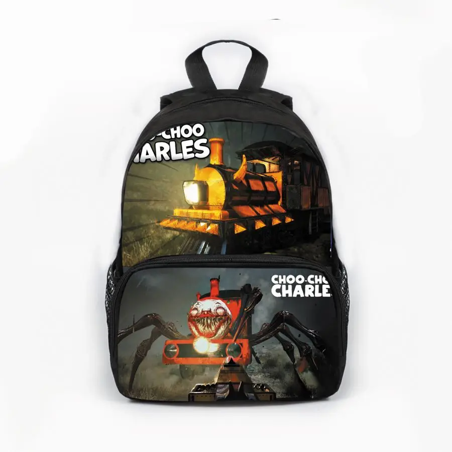 Choo Choo Charles Backpack，Student Bag, Children\'s Backpack, Oxford Backpacks，School Bags，Choo Anime Gift