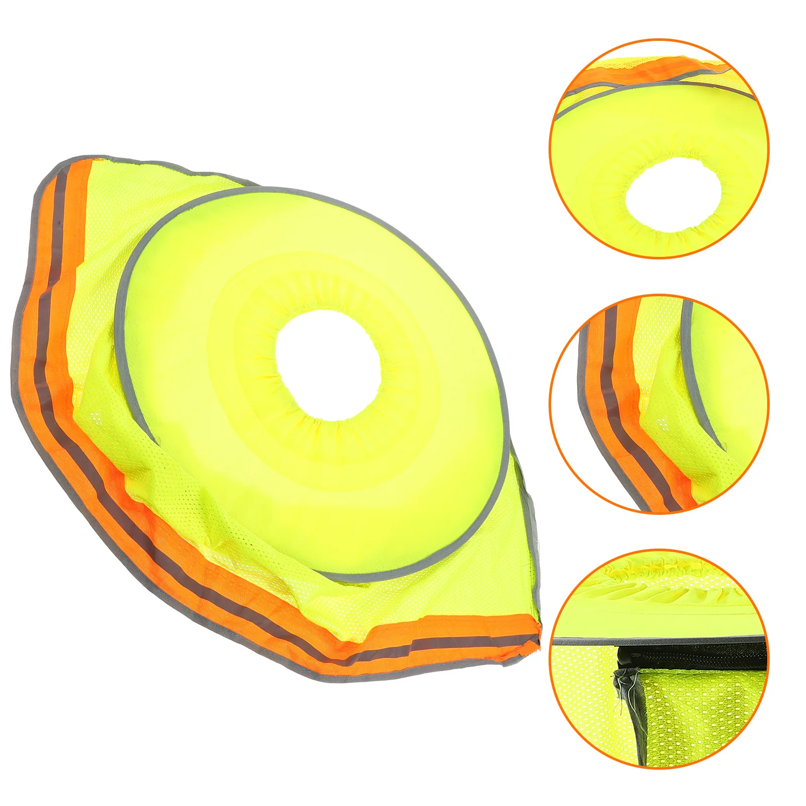 1pcs Shade Full Brim Safety Visor Uv Protection Construction Hat Cover Neck Shade Breathable Design Hard Hat