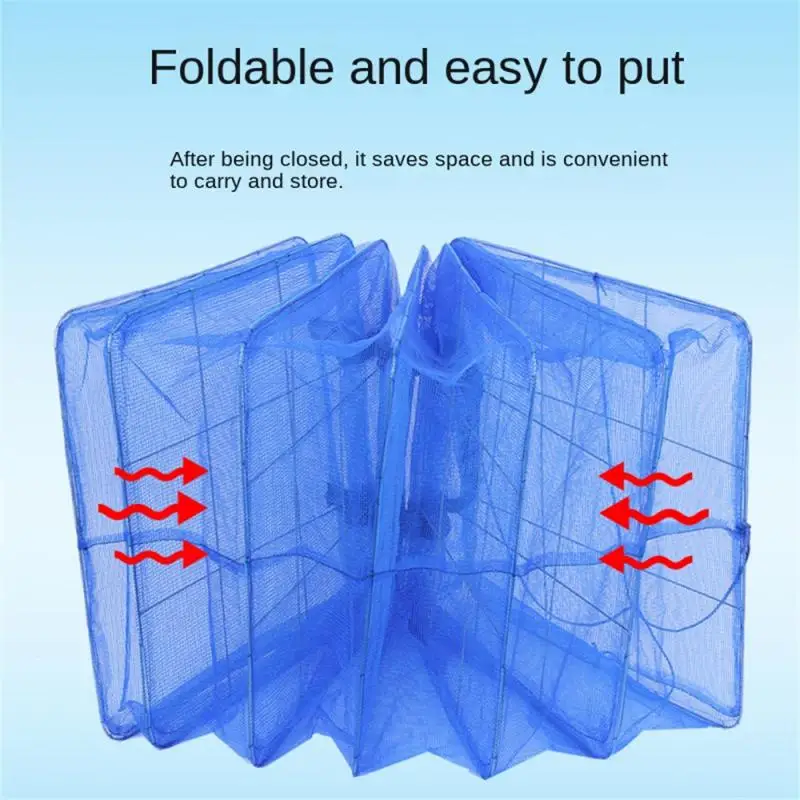 Foldable 4 Layers Drying Fishing Net Hanging Vegetable Fish Dishes Dryer Bag Hanger Fish Fishing Flowers Buds Plants Organizer