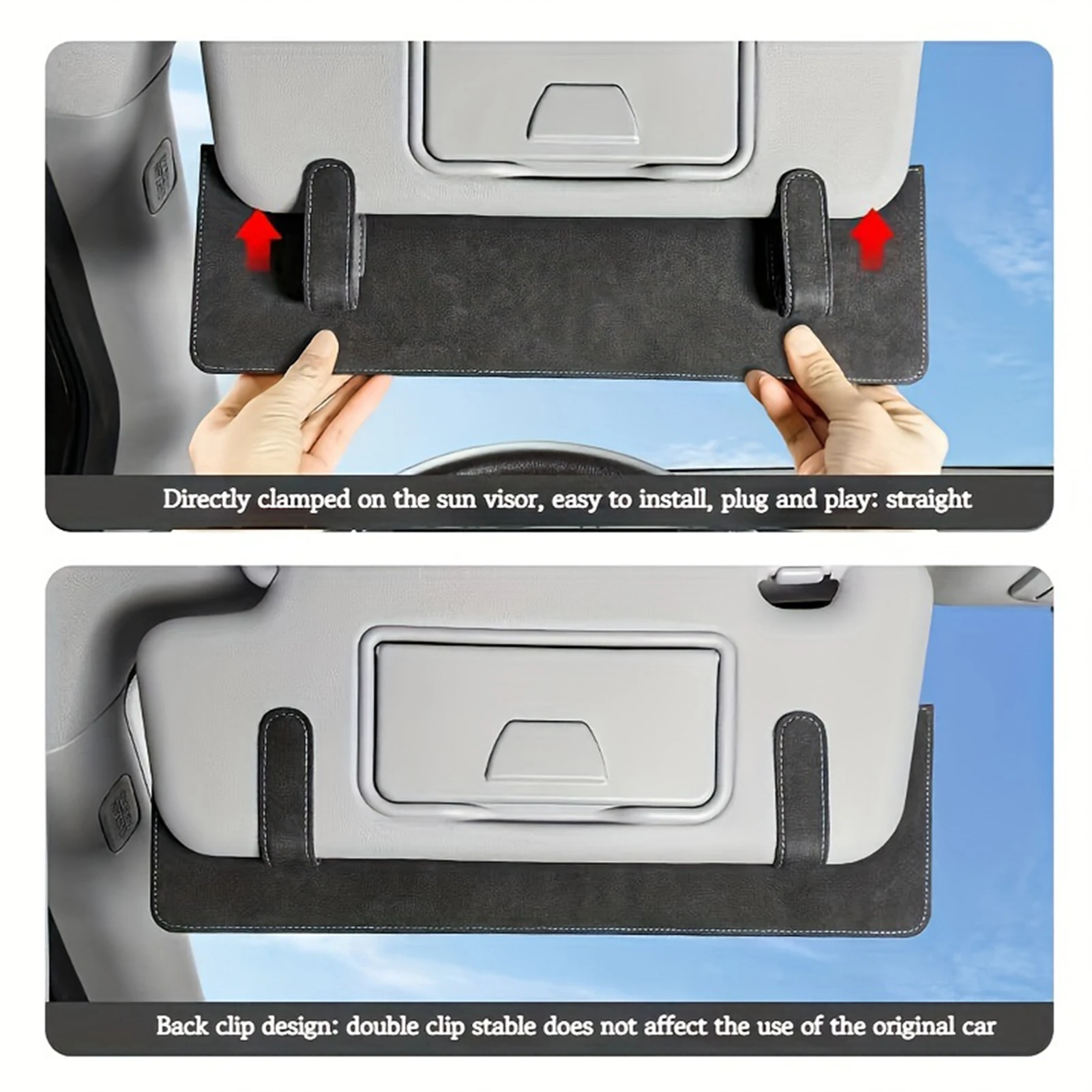 Anti Glare Sun Visor Extender with Strength and Durability -Performance Visor Suitable for All Vehicles Use