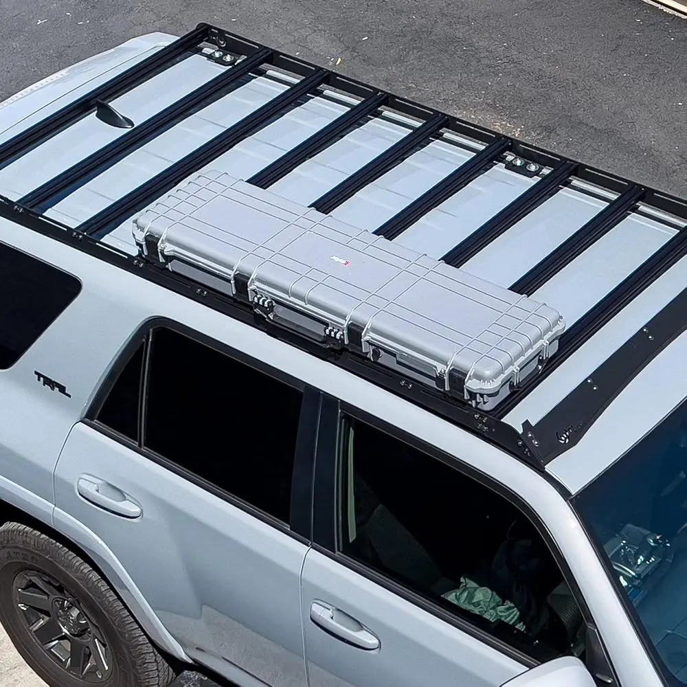 Gray 38-Inch Low Profile Storage Rack Hard-Shell Cargo Case