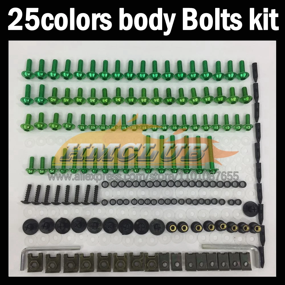 268ps Full Screws Kit Body bolt For KAWASAKI NINJA ZX636 ZX-6R ZX 6R ZX6R 2013 2014 2015 2016 2017 2018 Fairing bolts screw NutS