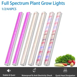 Luces LED de espectro completo para cultivo de plantas de invernadero, luz de relleno de flores vegetales, lámparas de cultivo sin suelo, 1/2/4/6 piezas