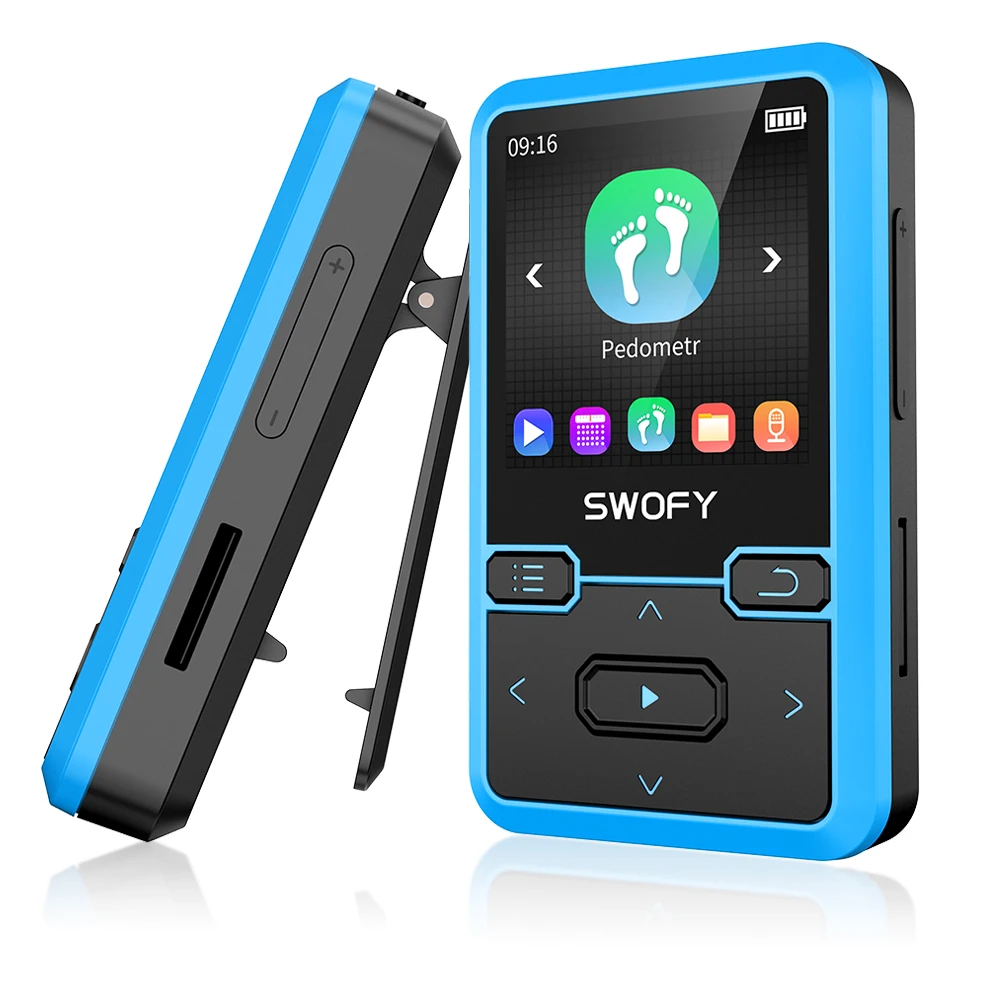 

32GB Clip MP3 player with Bluetooth 5.0, portable mini MP3 player with FM radio recording function, children's music MP3 player